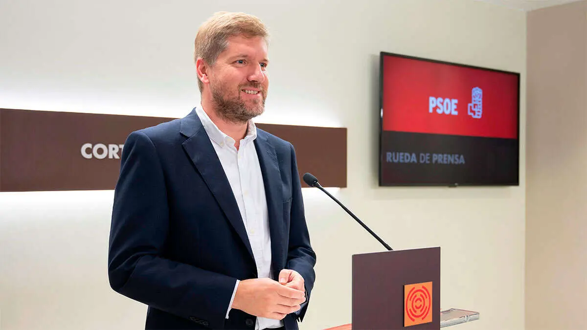 El portavoz socialista Marcel Iglesias. Foto: PSOE Arag&oacute;n