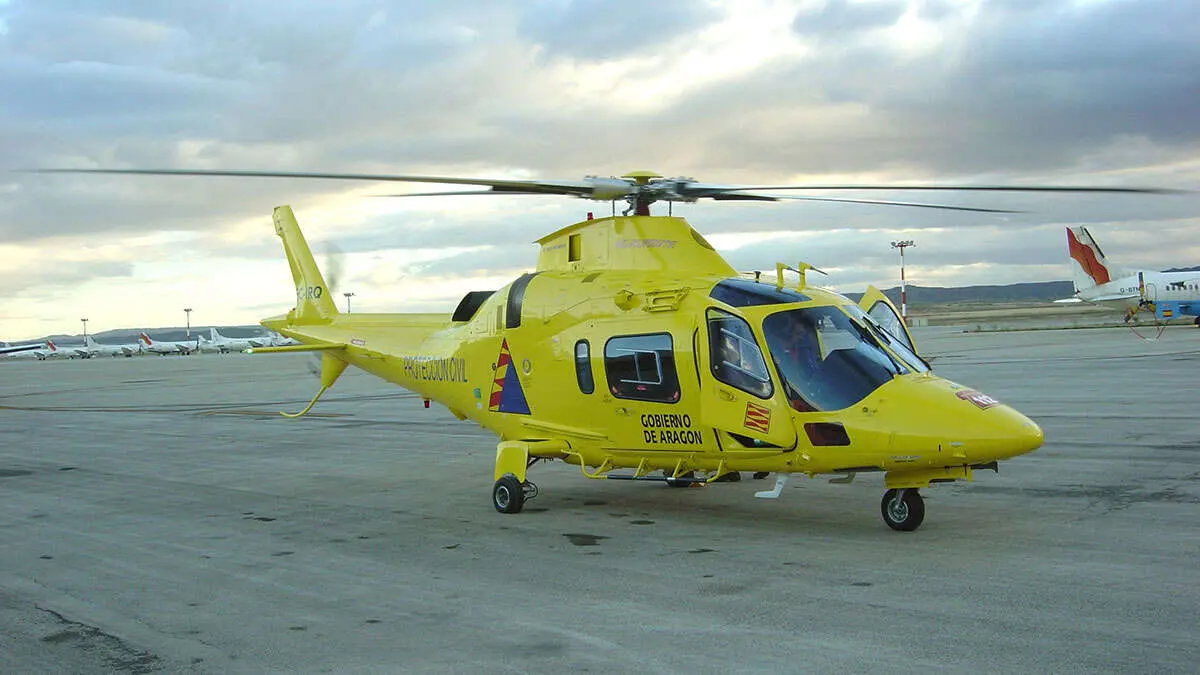 El helic&oacute;ptero del 112 Arag&oacute;n