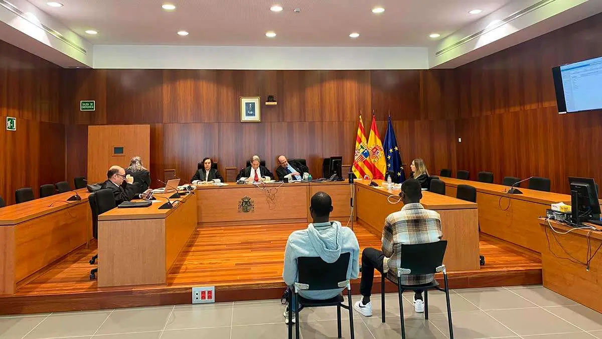 El acusado, durante la vista oral del juicio en Zaragoza el pasado 23 de octubre