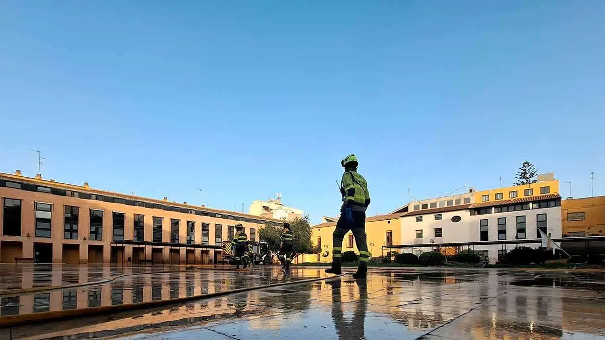 As&iacute; luce ya la plaza Mayor de Catarroja. Foto: DGA