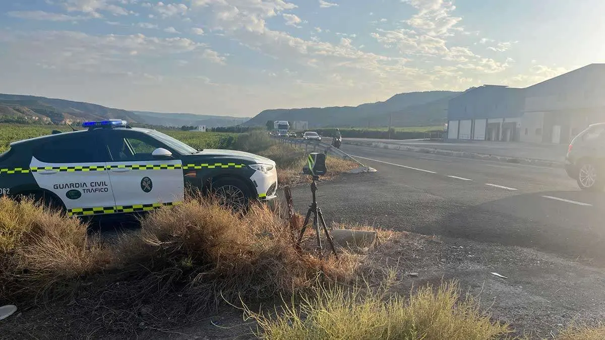 El dispositivo de verificaci&oacute;n de velocidad de la Guardia Civil de Fraga que pill&oacute; al conductor a m&aacute;s de 180 km/h