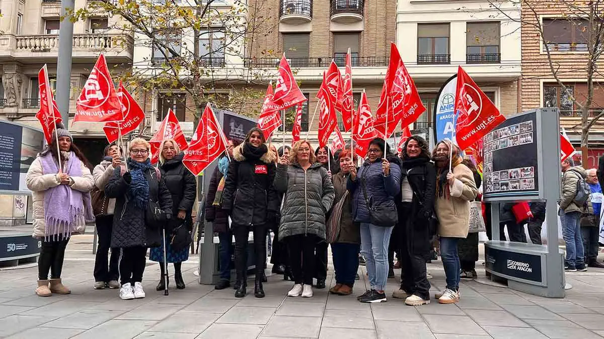 Movilizaciones sindicales este mi&eacute;rcoles en Zaragoza. Foto: E.P.