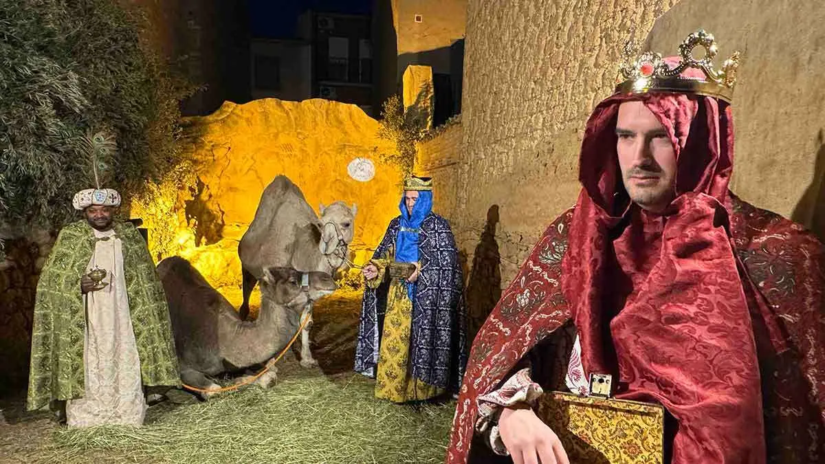 Como novedad de este a&ntilde;o, el Bel&eacute;n Viviente m&aacute;s grande de Arag&oacute;n, ubicado en Estadilla, incorpora camellos reales