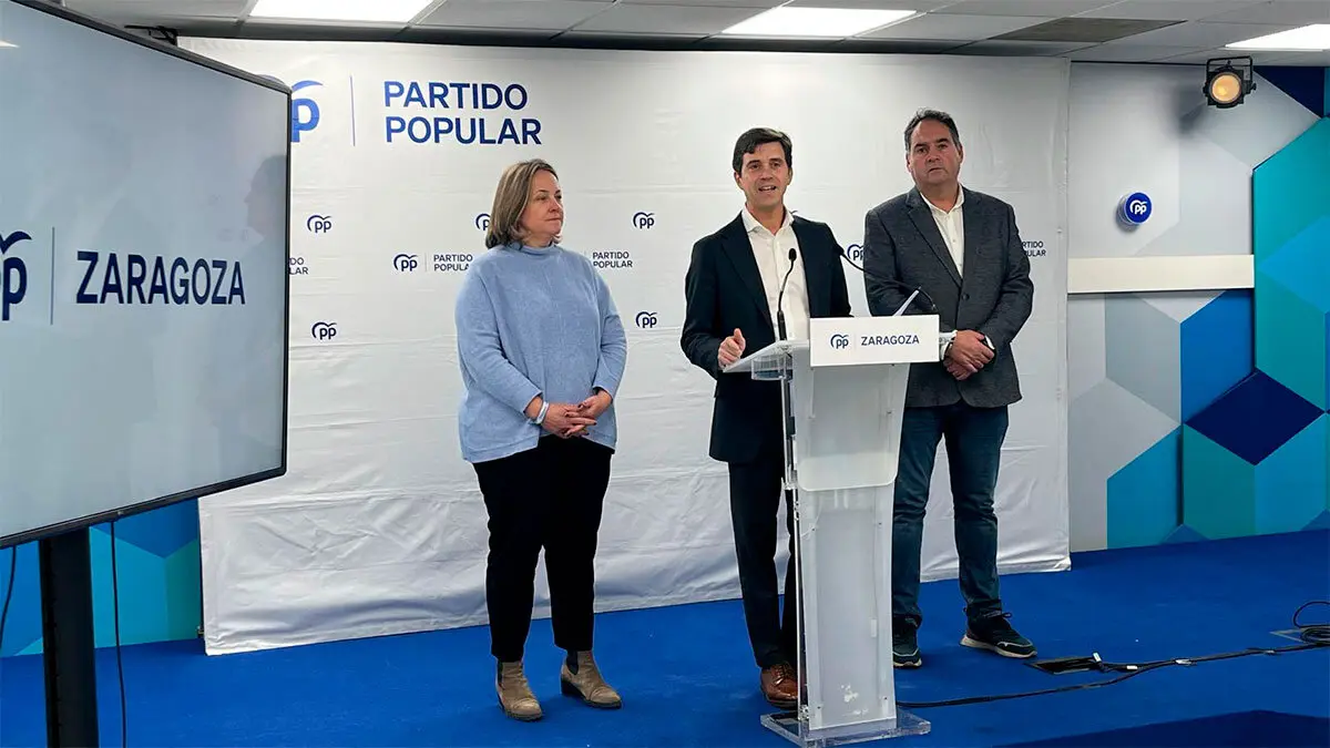 Rueda de prensa del PP Zaragoza