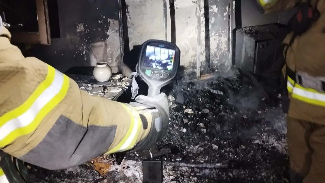El incendio ha tenido lugar en Plou. Foto: DPT.