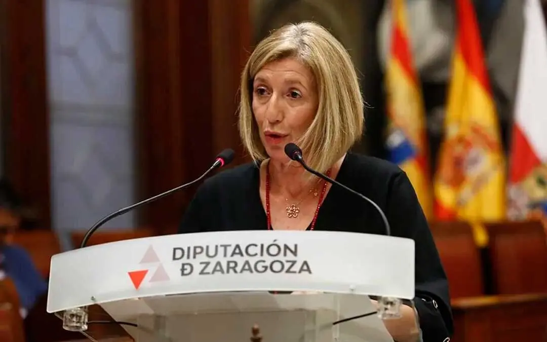 Manuela Berges en la DPZ. Foto: Diputaci&oacute;n de Zaragoza