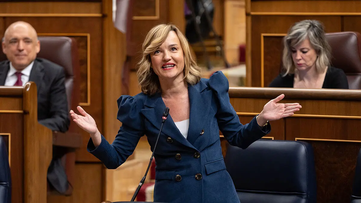 Pilar Alegr&iacute;a durante una intervenci&oacute;n. Foto: PSOE