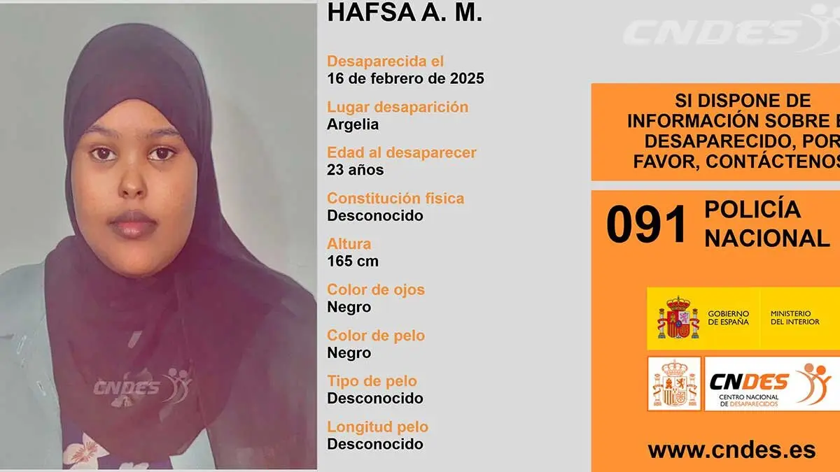 La desaparici&oacute;n de una mujer de 23 a&ntilde;os en aguas argelinas fue denunciada en una comisar&iacute;a de Zaragoza.