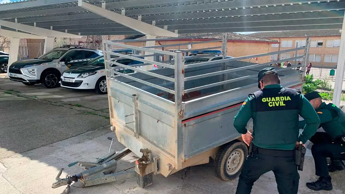 El robo de un remolque en Barbastro se produjo en octubre de 2024 y la Guardia Civil ha detenido a dos personas.