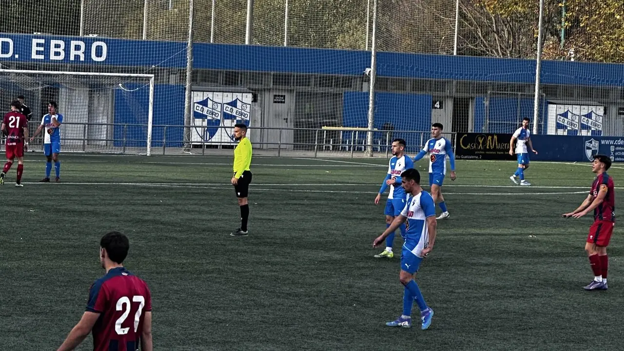 El Huesca se impuso en el encuentro de ida por 1-2. Foto: C.D. Ebro.