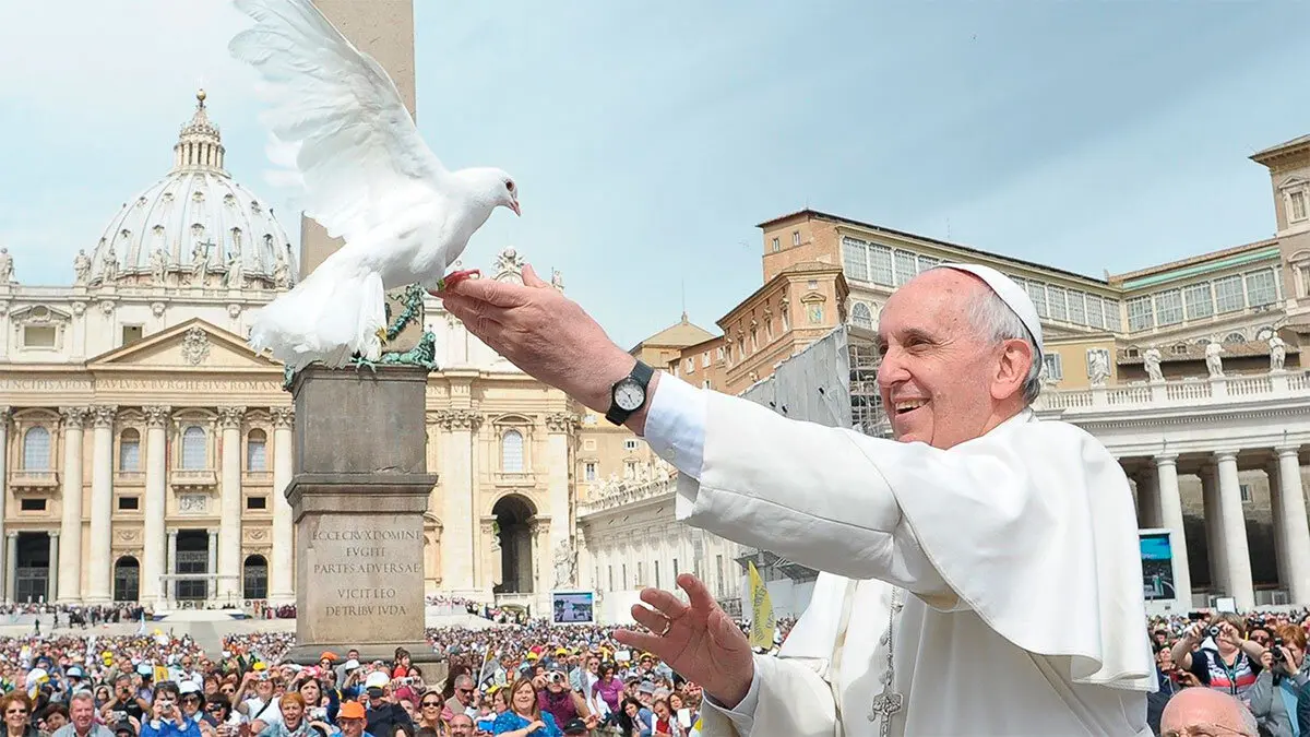 Francisco durante un acto p&uacute;blico. Foto: Vatican News