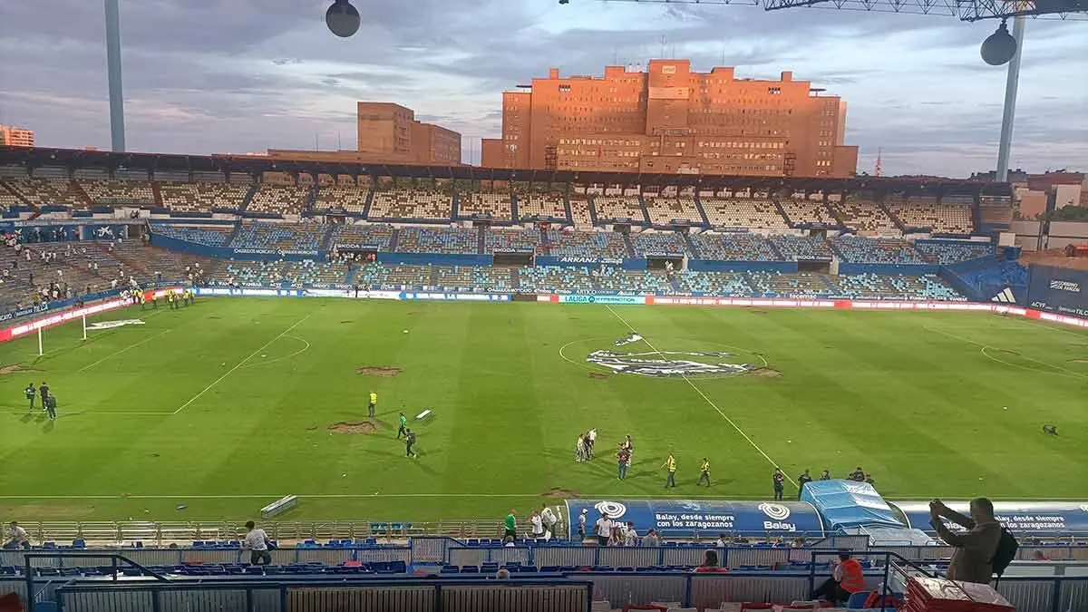 La Romareda cambi&oacute; su aspecto tras el Real Zaragoza - Deportivo