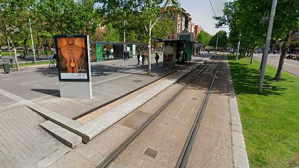 tranv&iacute;a-plaza-san-francisco-carril-bici-zaragoza