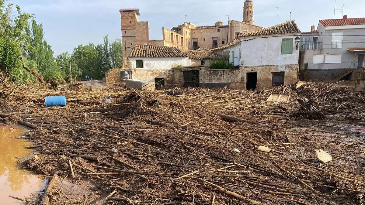 Destrozos por la DANA en Letux. Foto: Ayuntamiento de Letux