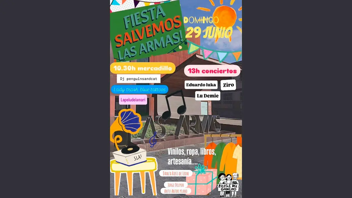 Salvemos-Las-Armas!-no-iba-a-dejar-pasar-la-oportunidad-de-participar-en-las-fiestas-del-Gancho-en-una-ma&ntilde;ana-que-busca-reinvindicar-Las-Armas-desde-las-Armas