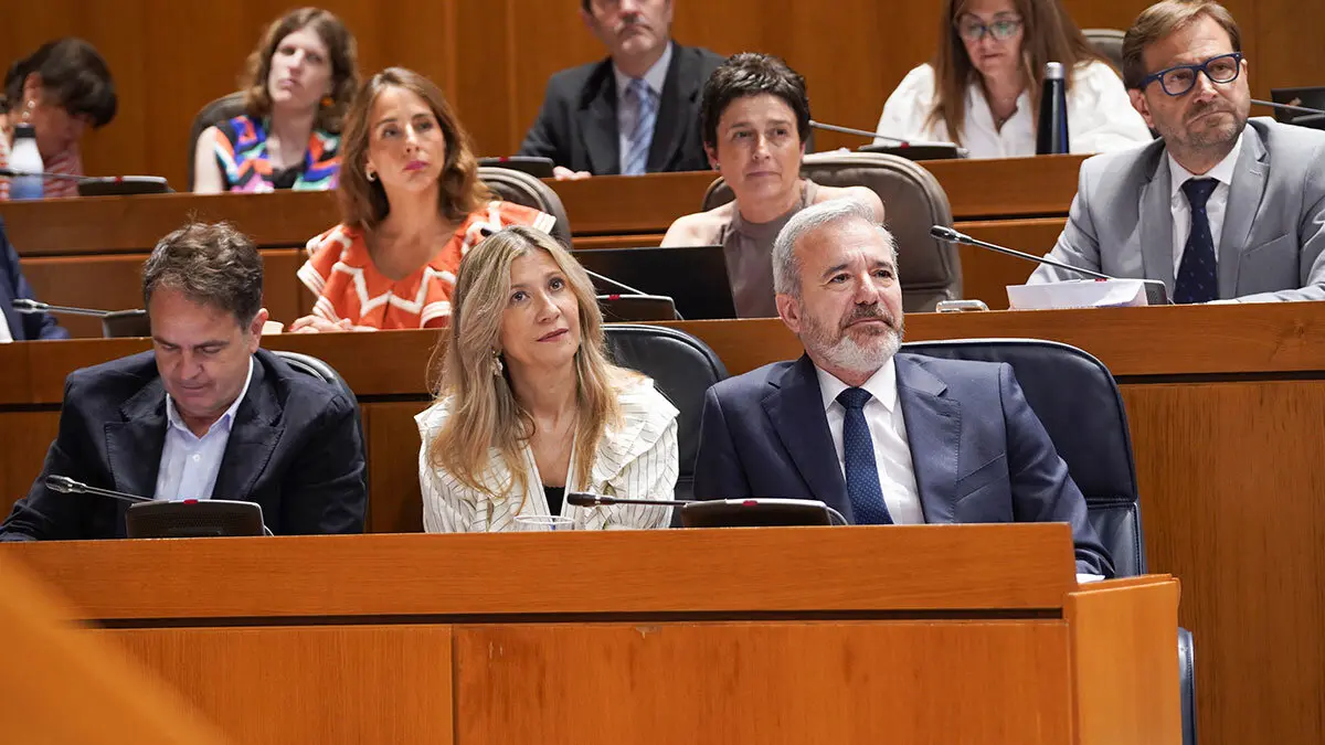 Bancada de la DGA en el Pleno. Foto: Cortes de Arag&oacute;n