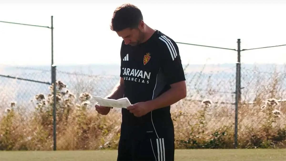 Gabi ya trabaja en Los &Aacute;ngeles de San Rafael al frente del equipo. Foto: V&iacute;deo Real Zaragoza