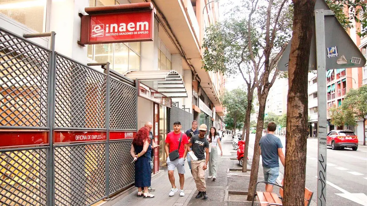 Imagen de archivo del Inaem en Zaragoza. Foto: Pilar &Aacute;lvarez