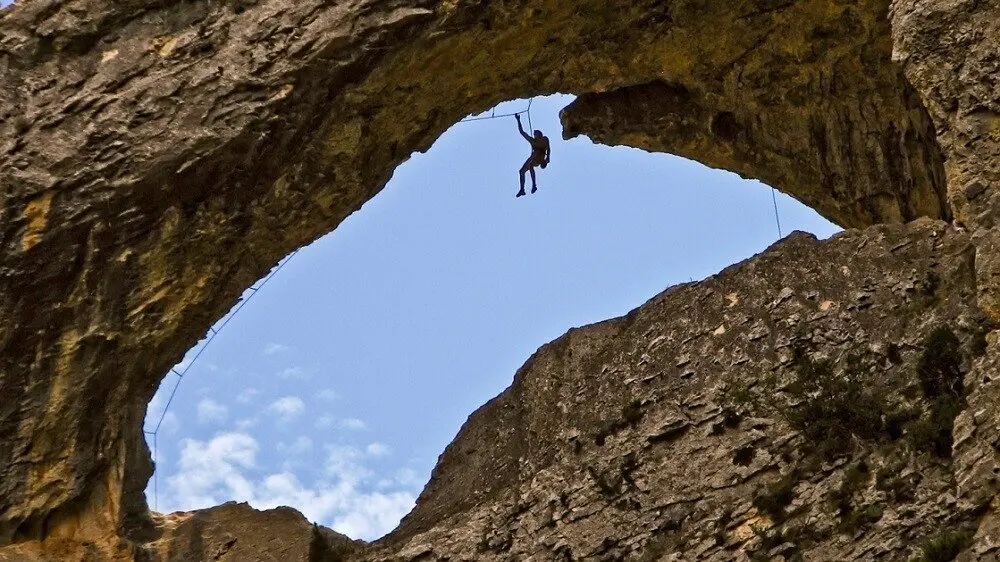 El pueblo de Huesca perfecto para escaladores. Foto Turismo de Arag&oacute;n