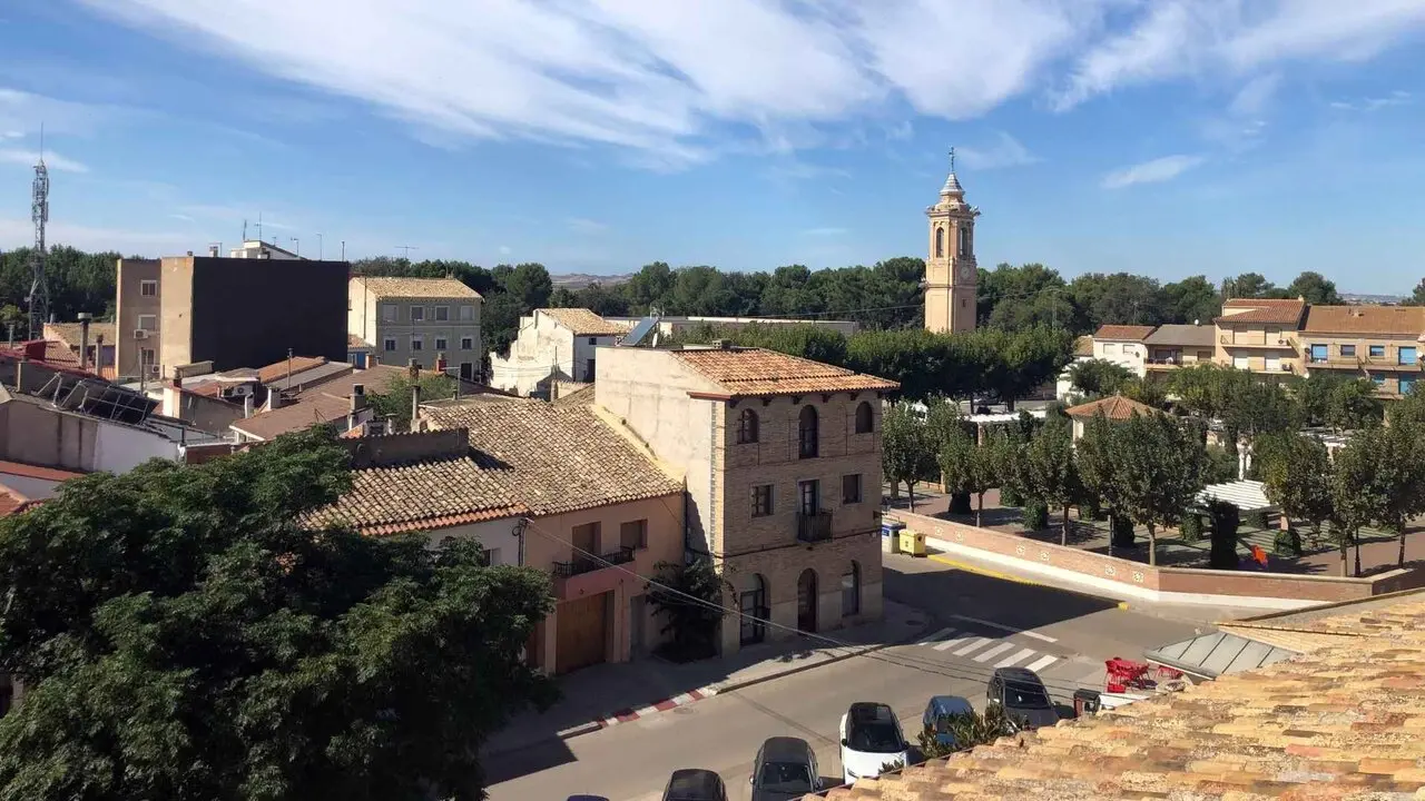 Vista de la plaza _ Pina de Ebro