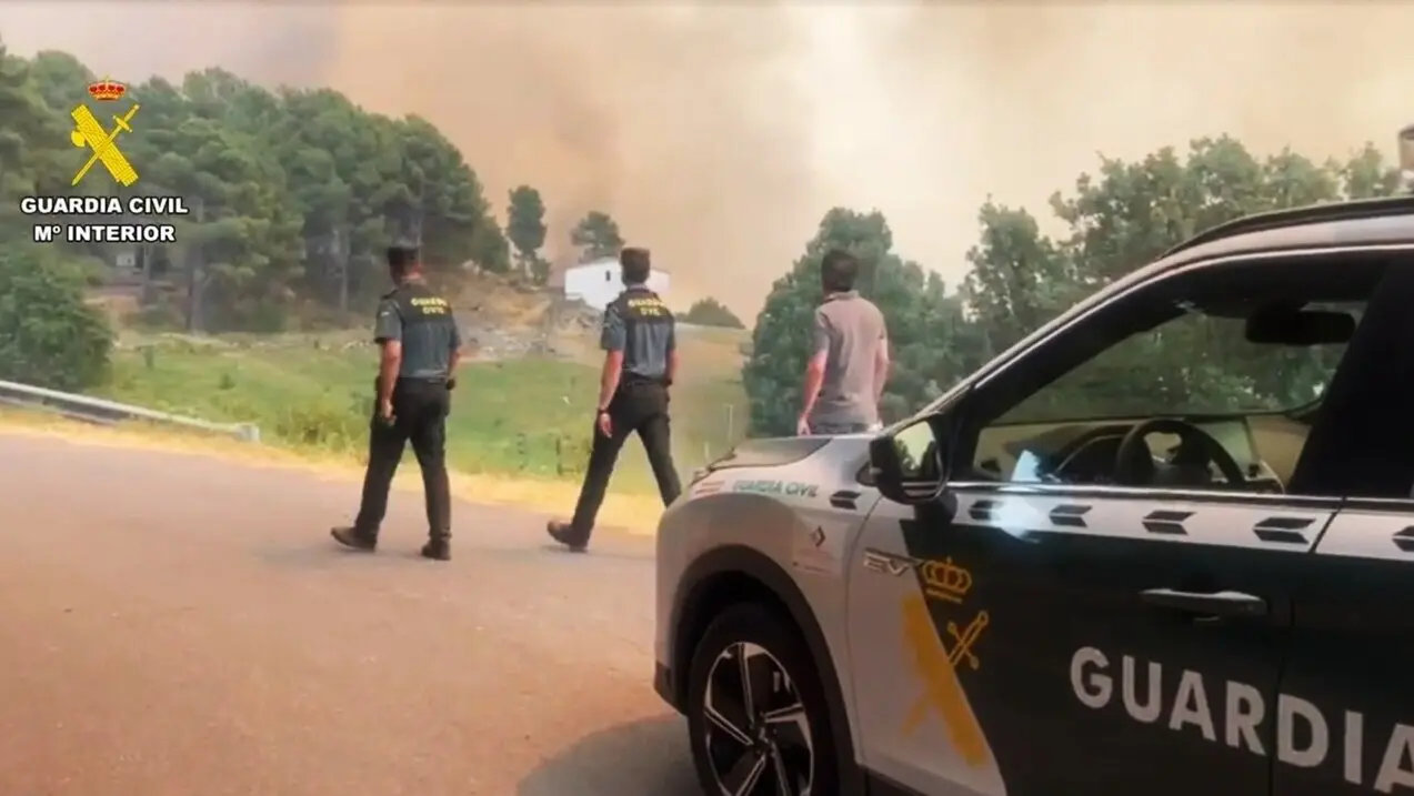 Agentes de la Guardia Civil durante una de las investigaciones. Foto: Servimedia
