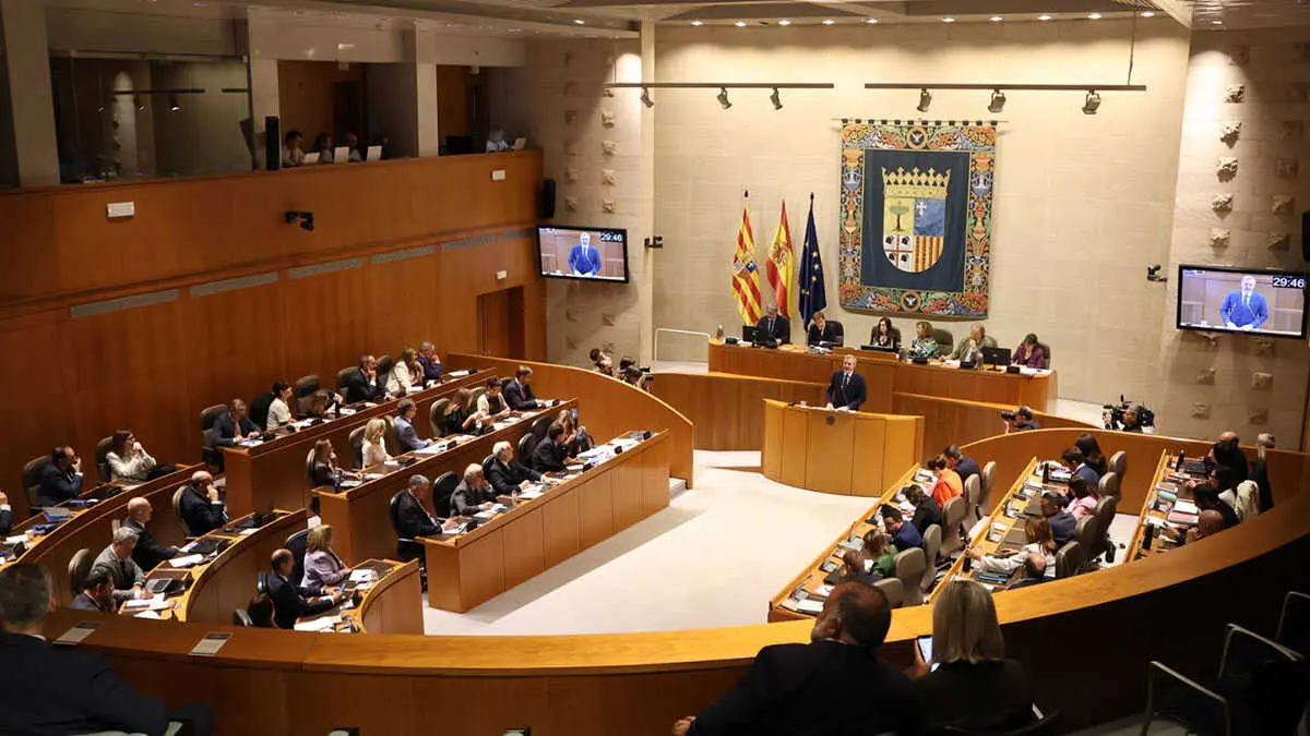 Hemiciclo de las Cortes de Arag&oacute;n. Foto: Pilar &Aacute;lvarez