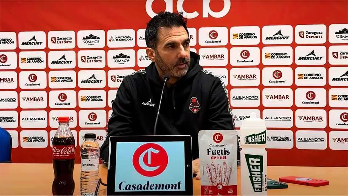 Jes&uacute;s Ram&iacute;rez ha comparecido este viernes en rueda de prensa. Foto: Casademont Zaragoza