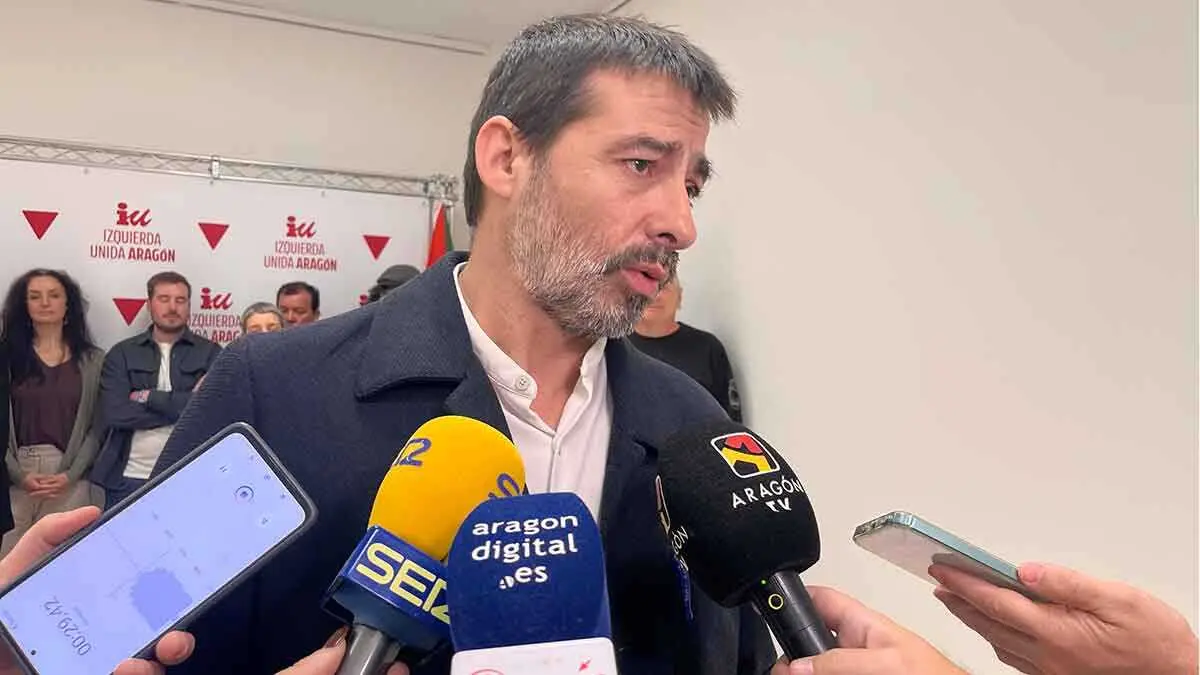 &Aacute;lvaro Sanz este s&aacute;bado ante los medios de comunicaci&oacute;n. Foto: E.P.
