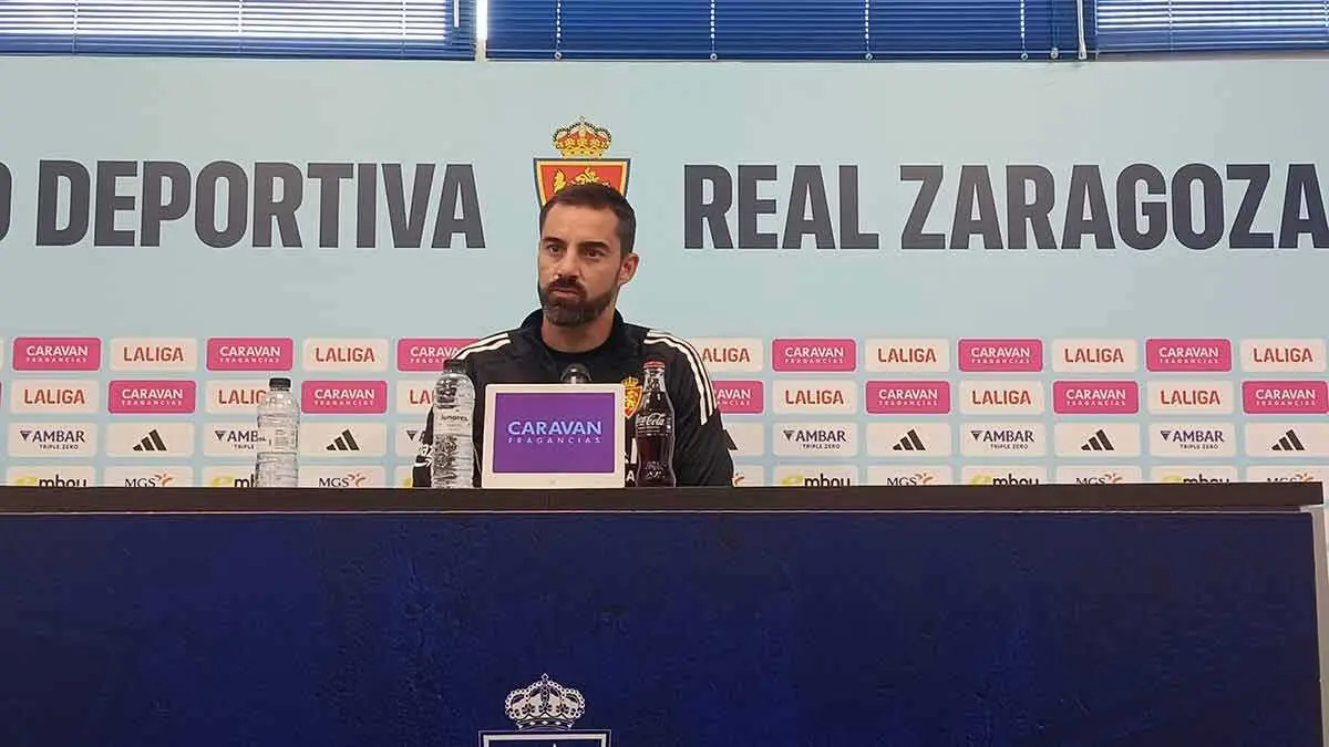 Selles comparece este viernes en la previa del Sporting - Real Zaragoza. Foto: M.G.