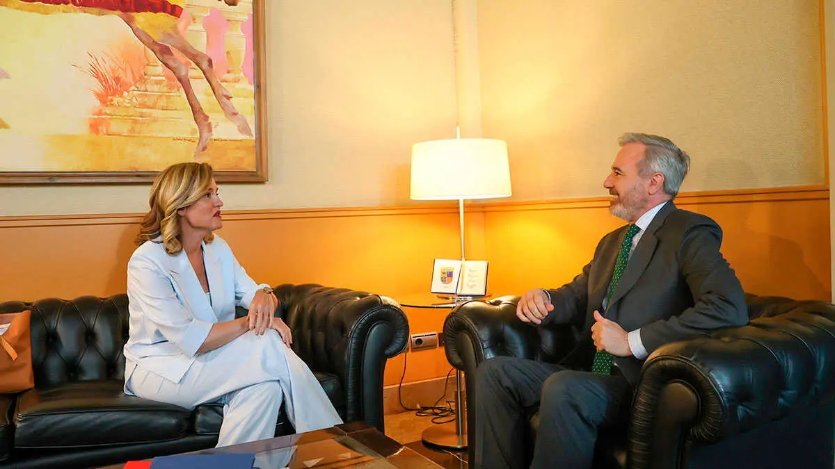 Pilar Alegr&iacute;a y Jorge Azc&oacute;n en el Pignatelli. Foto: Pilar &Aacute;lvarez