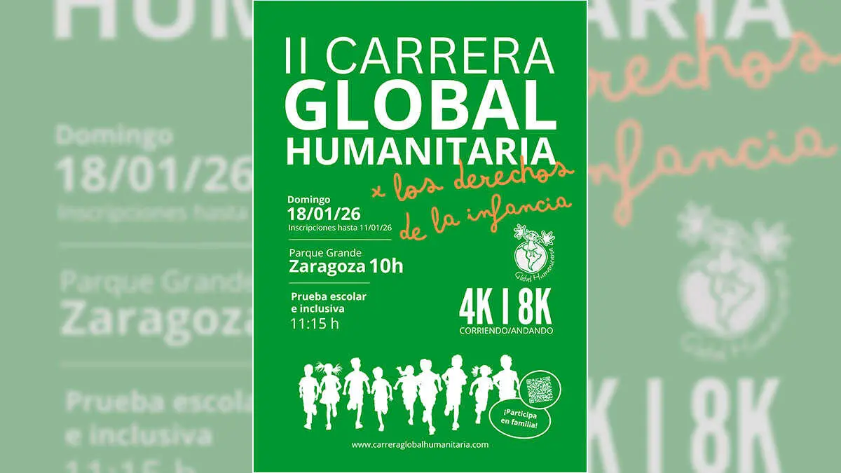 Cartel de la II Carrera Solidaria de Global Humanitaria