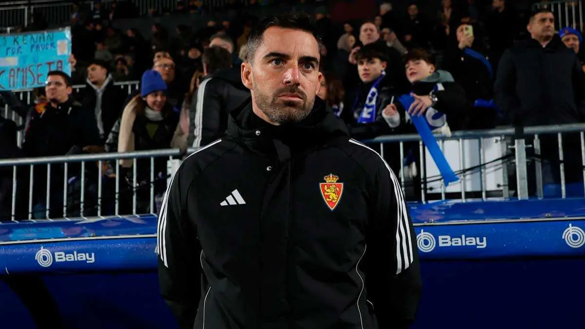 Rub&eacute;n Sell&eacute;s, antes del Real Zaragoza - Real Sociedad B. Foto: Pilar &Aacute;lvarez