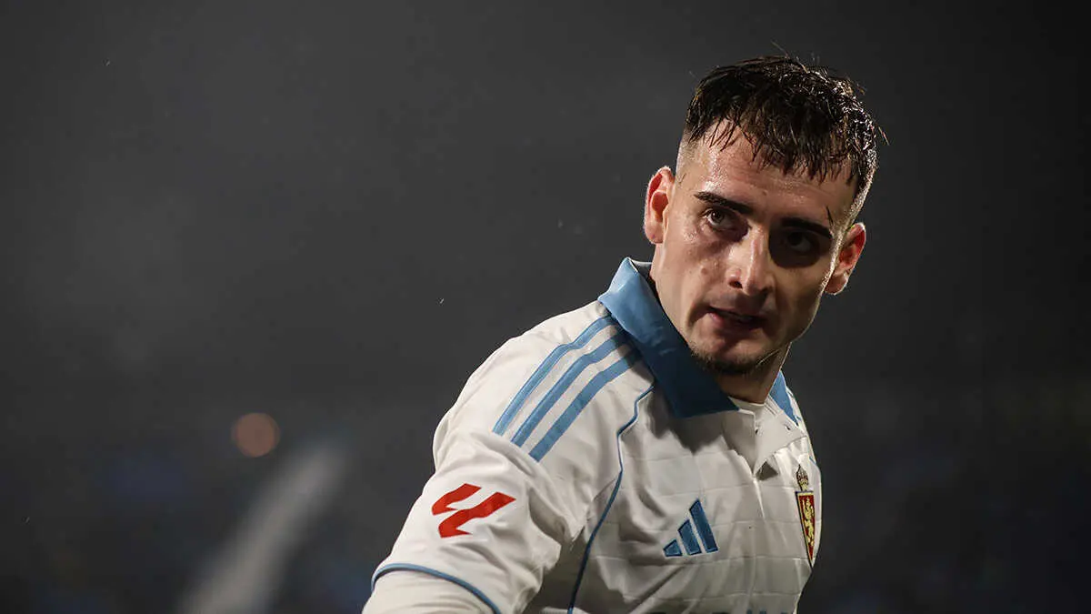 Marcos Cuenca, esta temporada en el Real Zaragoza. Foto: Pilar &Aacute;lvarez