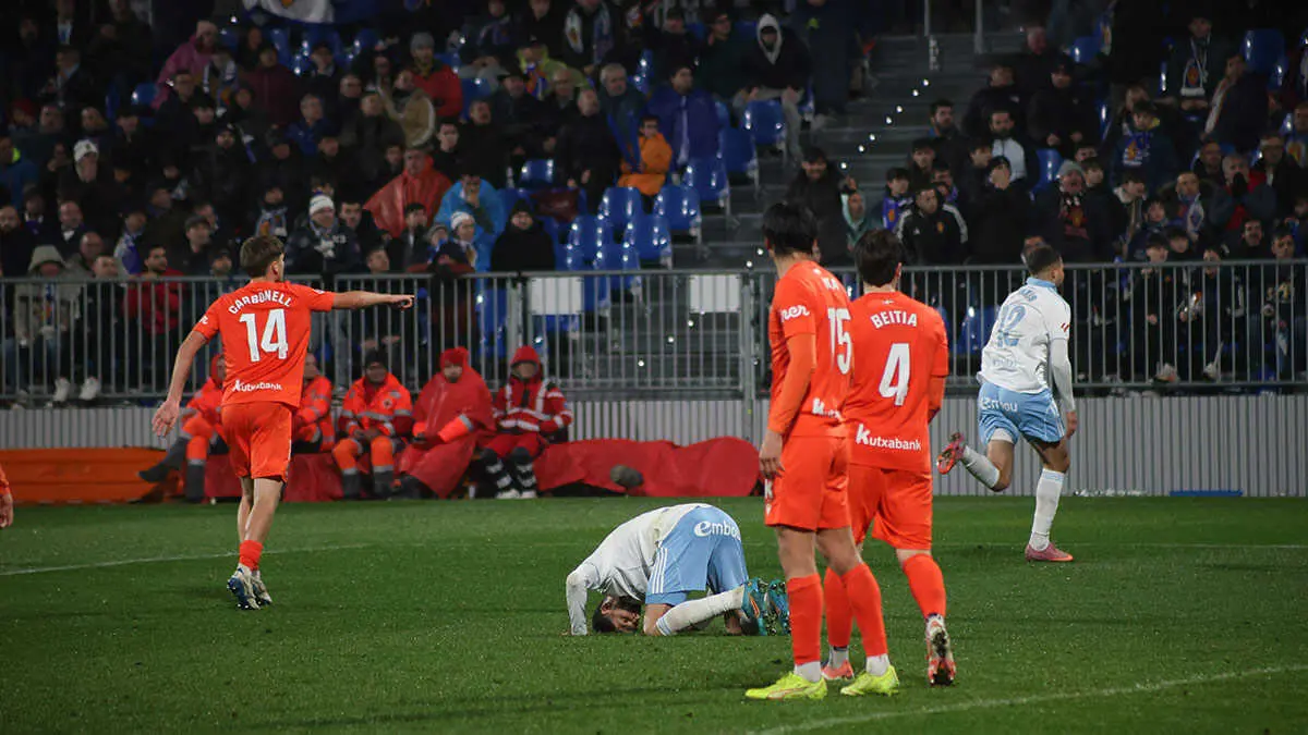 Partido entre el Real Zaragoza y la Real B, con numerosos asientos vac&iacute;os. Foto: Pilar &Aacute;lvarez