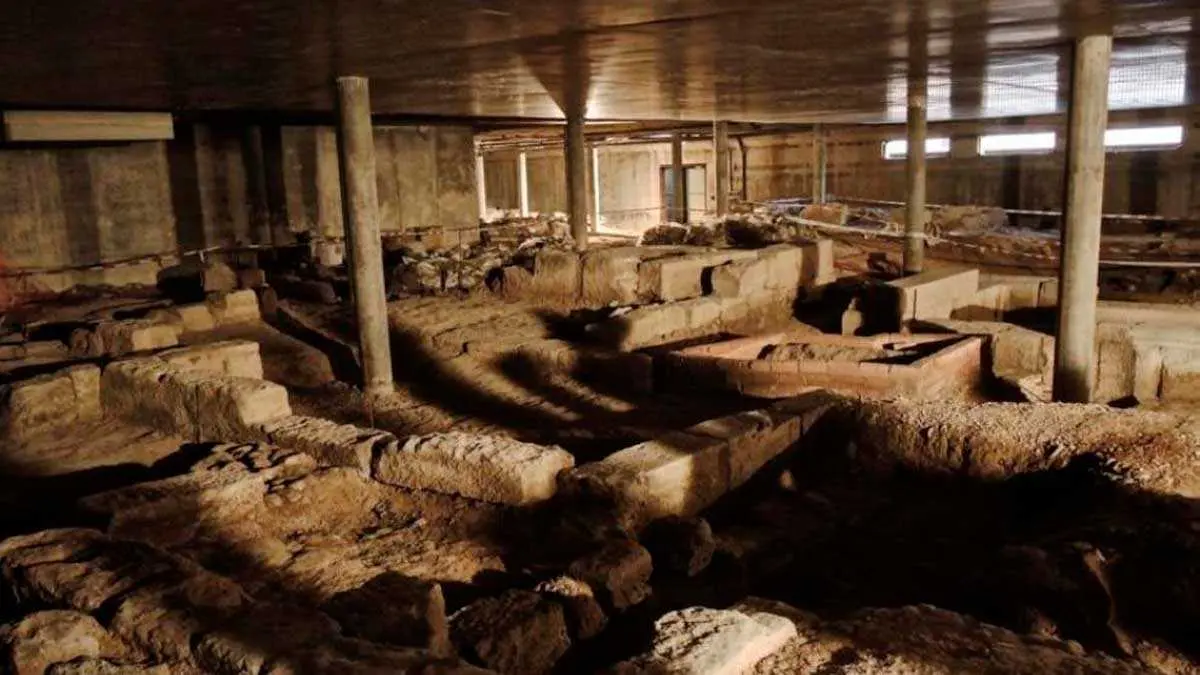 Yacimiento arqueol&oacute;gico del C&iacute;rculo Cat&oacute;lico en Huesca. Foto: Gobierno de Arag&oacute;n