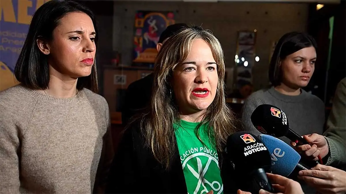 irene-montero-mar&iacute;a-goikoetxea-podemos-zaragoza