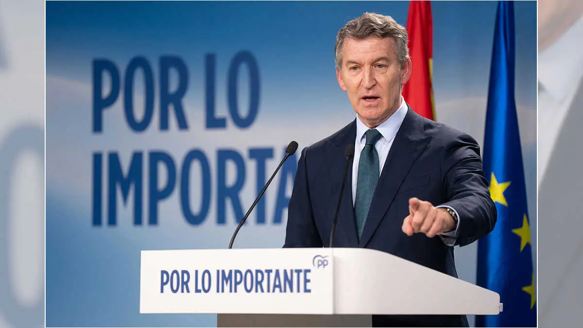 Alberto N&uacute;&ntilde;ez Feij&oacute;o comparece en rueda de prensa | Foto del PP