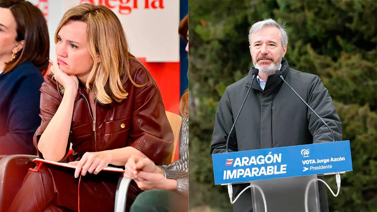 Alegr&iacute;a y Azc&oacute;n, este martes en actos de campa&ntilde;a. Fotos: Marcos Cebri&aacute;n / PP