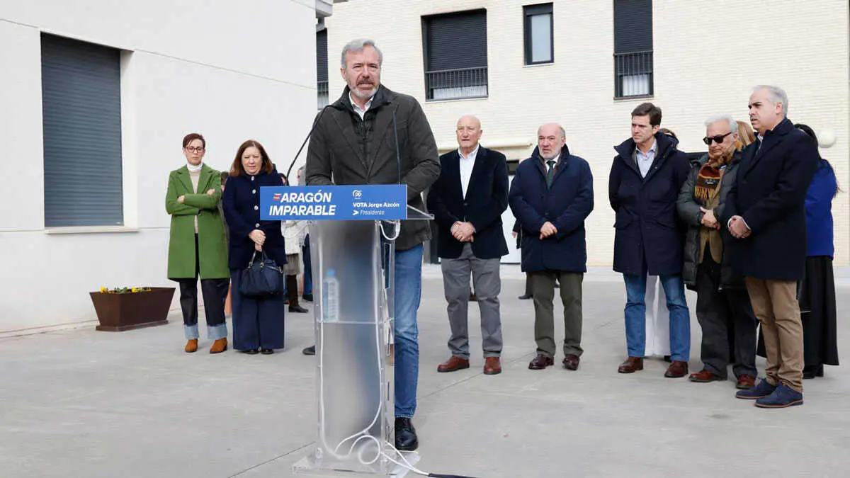 Jorge Azc&oacute;n en Calatayud. Foto: PP