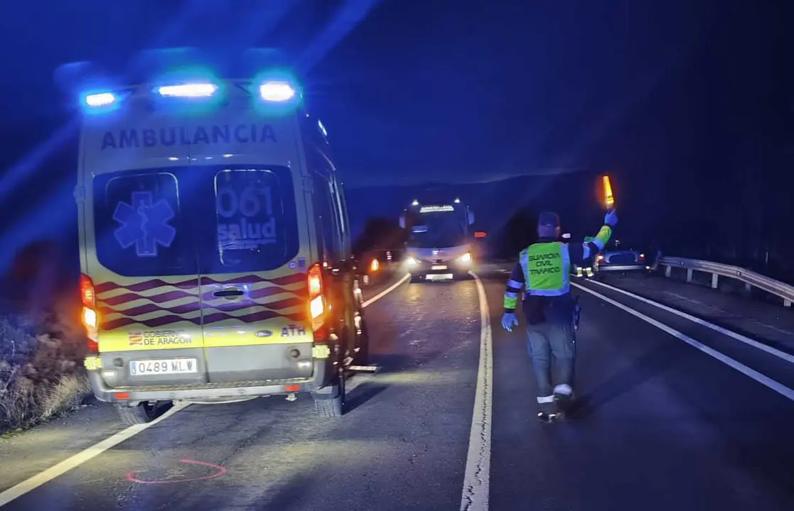 Lugar del accidente. Foto: Guardia Civil