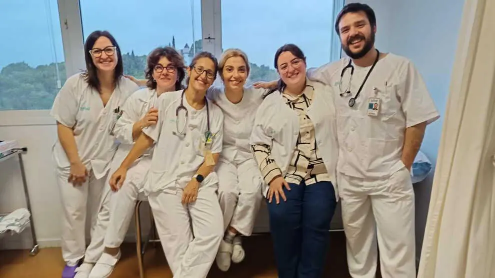 Foto del equipo de oncolog&iacute;a del Hospital Universitario San Jorge de Huesca. DGA