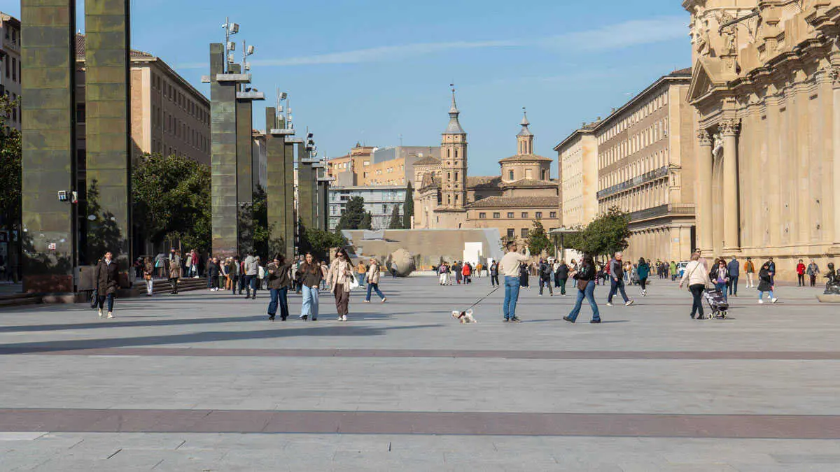 Plaza del Pilar de Zaragoza. Foto: Jerome