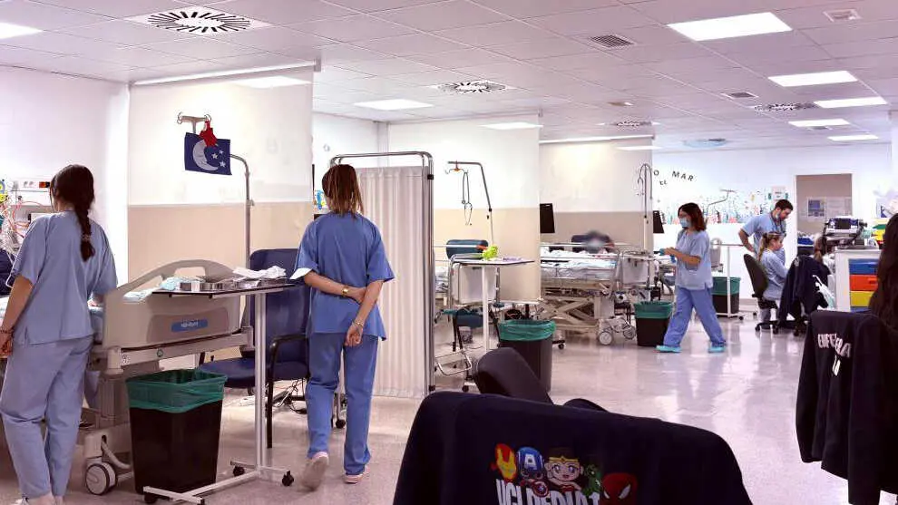 Imagen de la actual UCI pedi&aacute;trica del Hospital Infantil Miguel Servet de Zaragoza. En otra zona del hospital comienza una obra para acoger la futura unidad que sustituir&aacute; la actualGobierno de Arag&oacute;n