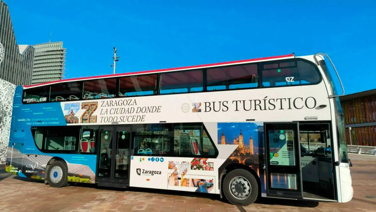Imagen del bus tur&iacute;stico. Foto: Ayuntamiento de Zaragoza