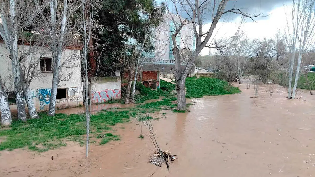 El terreno inundado en una de las &uacute;ltimas avenidas del r&iacute;o | Foto: ayuntamiento de Cuart de Huerva