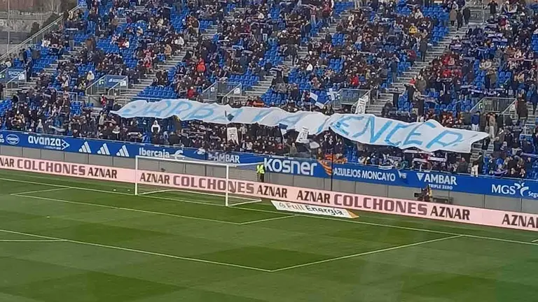 Imagen de la pancarta. Foto: M.G.