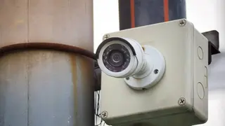 Imagen de archivo de una c&aacute;mara de videovigilancia