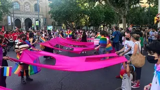 Manifestaci&oacute;n del D&iacute;a del Orgullo en Zaragoza