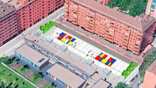 El pavimento de la plaza se resolver&aacute; con una solera de hormig&oacute;n continua y fratasada con medios mec&aacute;nicos