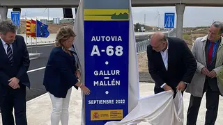 Inauguraci&oacute;n del tramo de la A-68 entre Gallur y Mall&eacute;n